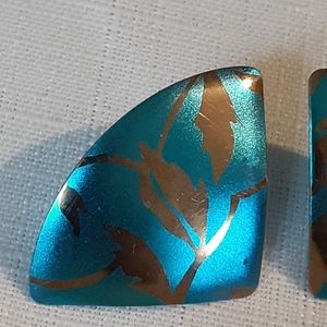 Artist Signed Stud Style Earrings